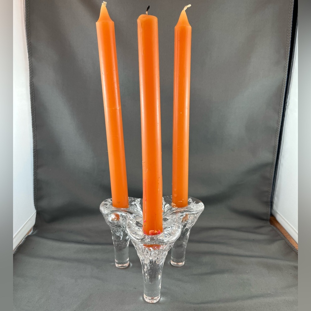 Kosta Goran Warff Icicle Candleholder Igloo Candle Holder. Mid Century Modern